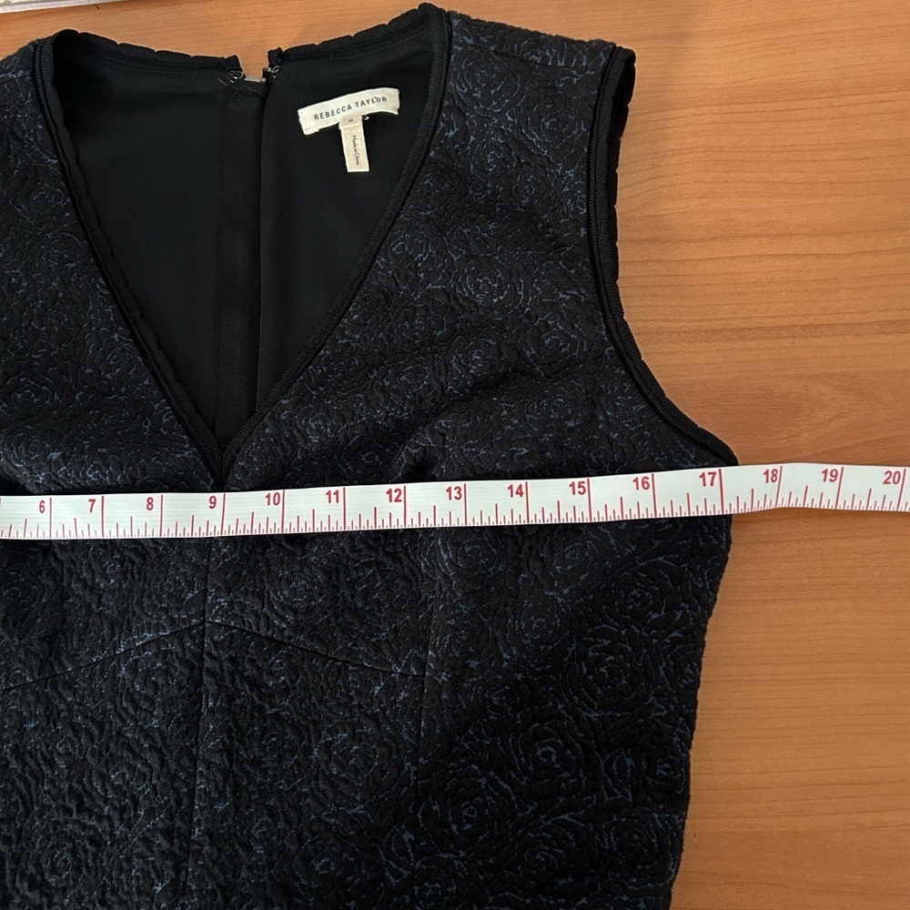 Rebecca Taylor Black Textured Mini Dress - Picture 10 of 15